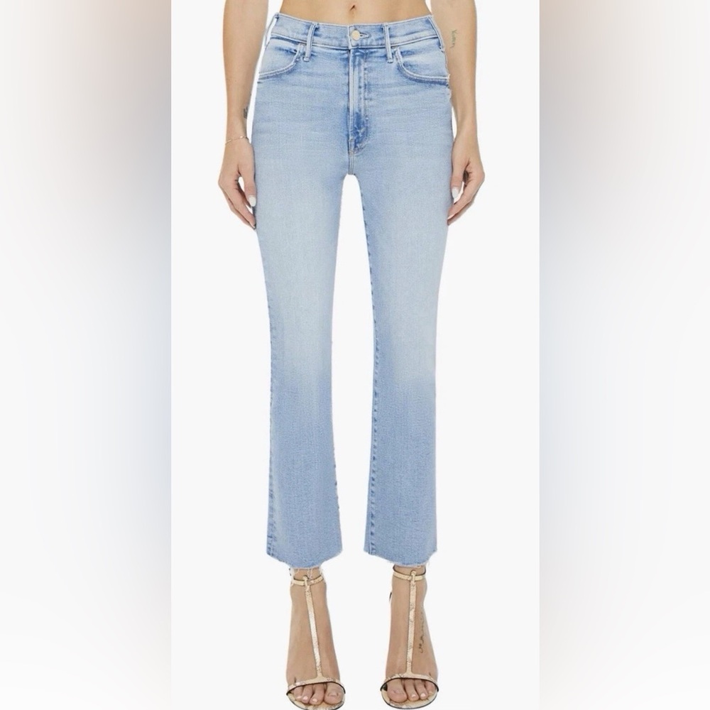 MOTHER “The Hustler Ankle Fray” Denim Jeans, Color Limited Edition, Size 27
